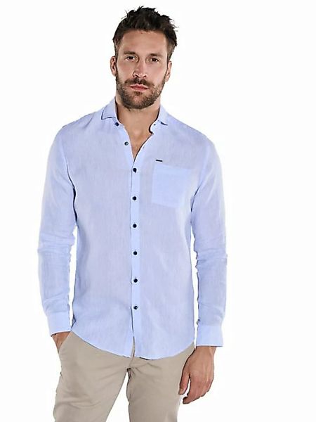 emilio adani Langarmhemd Langarm-Hemd aus Leinen günstig online kaufen