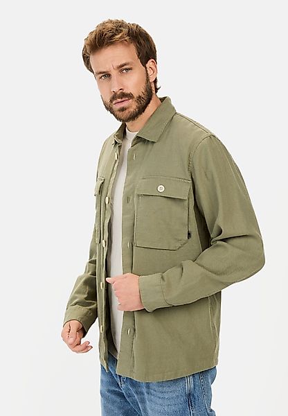 camel active Hemdjacke aus Leinen-Baumwoll-Mix Langarm günstig online kaufen