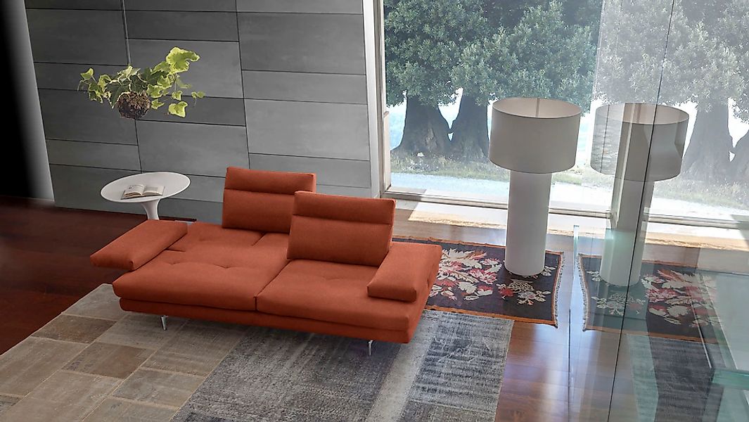 CALIA ITALIA 3-Sitzer "Toby Wing, 208 cm breit, Designsofa mit hohem Sitzko günstig online kaufen