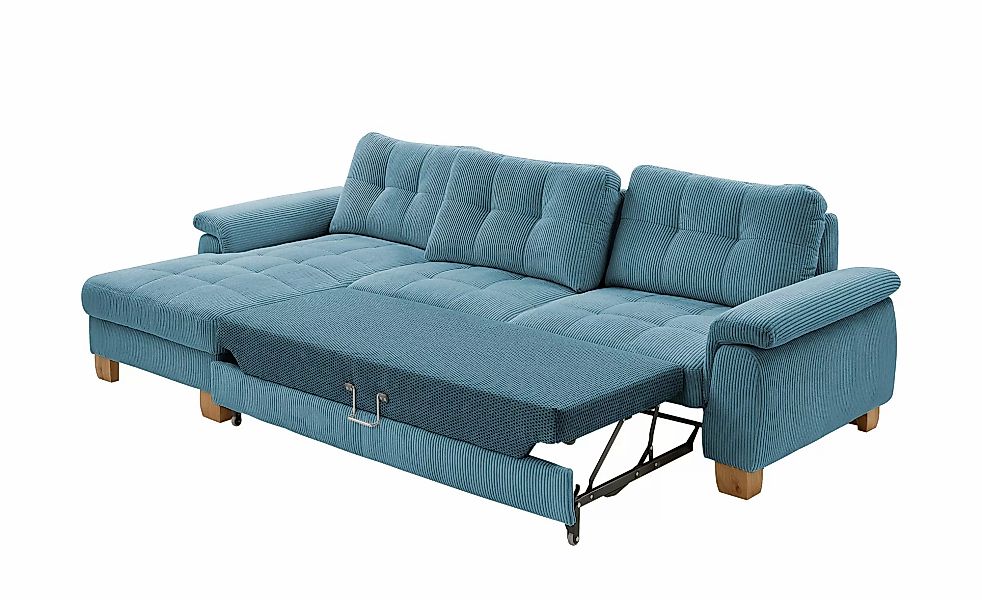 meinSofa Ecksofa  aus Cord Suna ¦ blau ¦ Maße (cm): B: 316 H: 86 T: 177.0 P günstig online kaufen