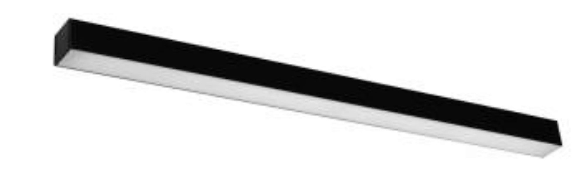 LED Wandlampe Metall 90 cm lang 4000 K Downlight Schwarz günstig online kaufen