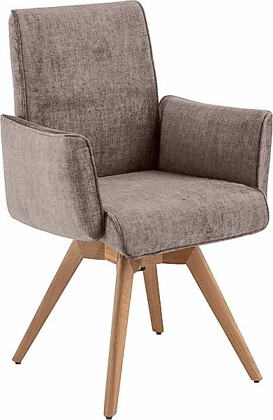 K+W Komfort & Wohnen Drehstuhl () Armlehnenstuhll mit 360° Drehfunktion mas günstig online kaufen