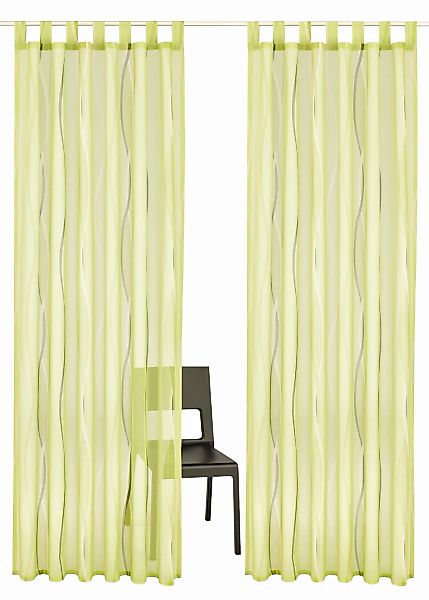 OTTO home Gardine "Dimona" Schlaufen 2 Stk. tlg. 2er-Set, Voile, Polyester, günstig online kaufen