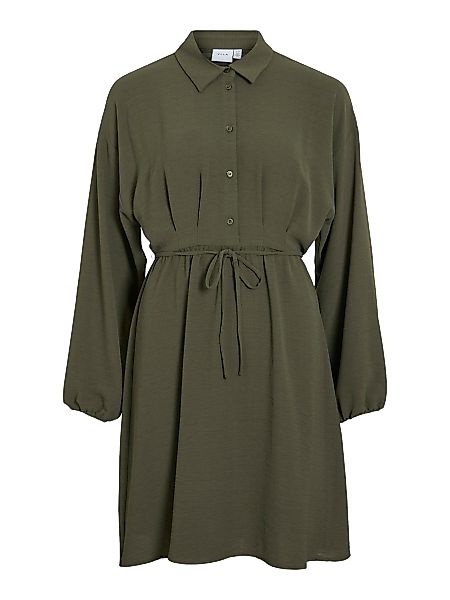 Vila Shirtkleid Mit Umlegekragen und durchgehender günstig online kaufen