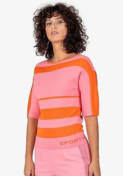 Sportalm Kitzbühel Rundhalspullover mit Blockstreifen günstig online kaufen