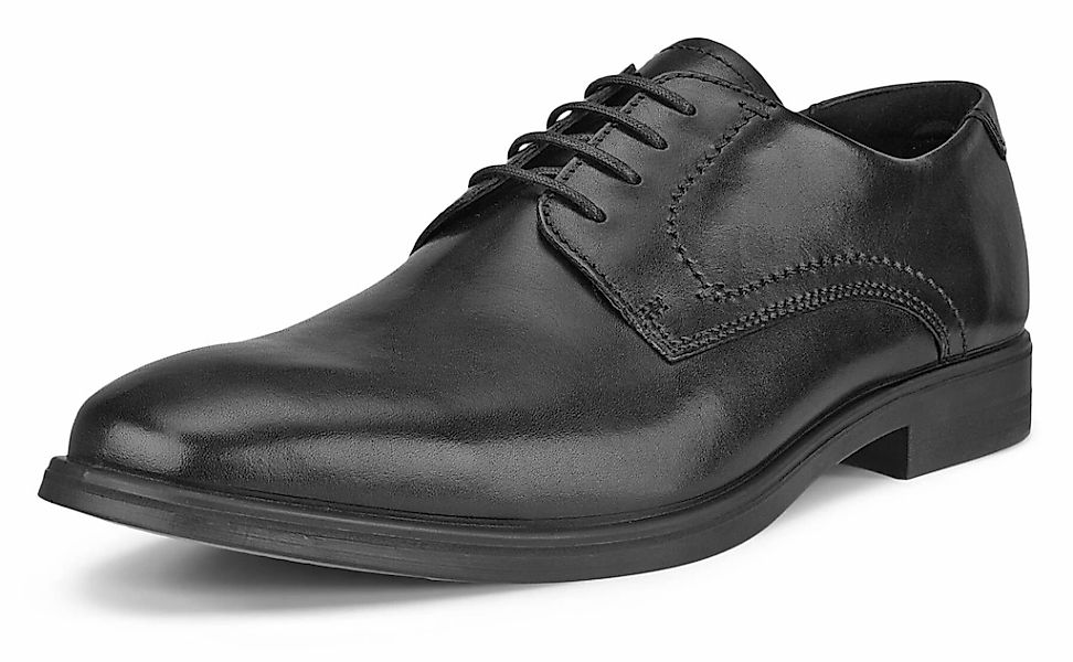 Ecco Schnürschuh "MELBOURNE", mit seitlichen Nähten, Freizeitschuh, Halbsch günstig online kaufen