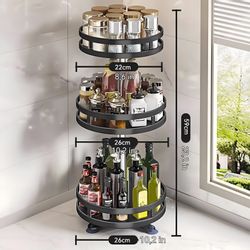 PODOFO Gewürzregal Gewürzregal Drehbar 3 Etagen günstig online kaufen