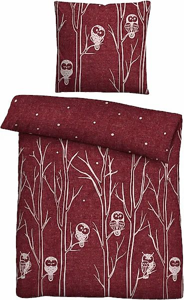 Biberna Bettwäsche »Felix« 2 Stk. tlg. kuschelig warm, weich, pflegeleicht, günstig online kaufen