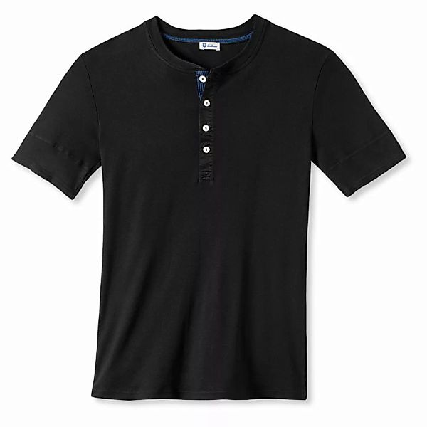 Schiesser Revival Herren Shirt 1/2 Arm Unterhemd Karl Heinz - Schwarz / Grö günstig online kaufen