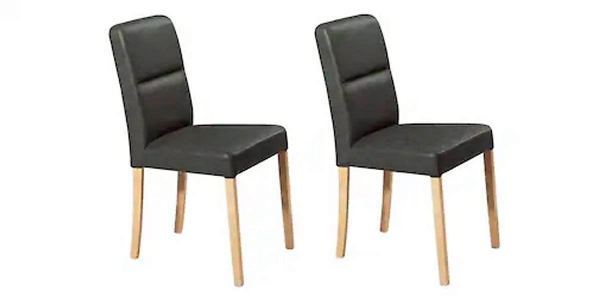 Home affaire 4-Fußstuhl »Laros«, (Set), Kunstleder, Massivholzgestell günstig online kaufen
