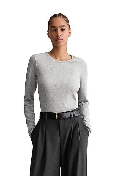 Marc O'Polo DENIM Langarmshirt aus Rippjersey günstig online kaufen