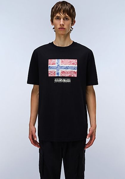Napapijri T-Shirt DRAPEAU mit Print, Rundhals, günstig online kaufen