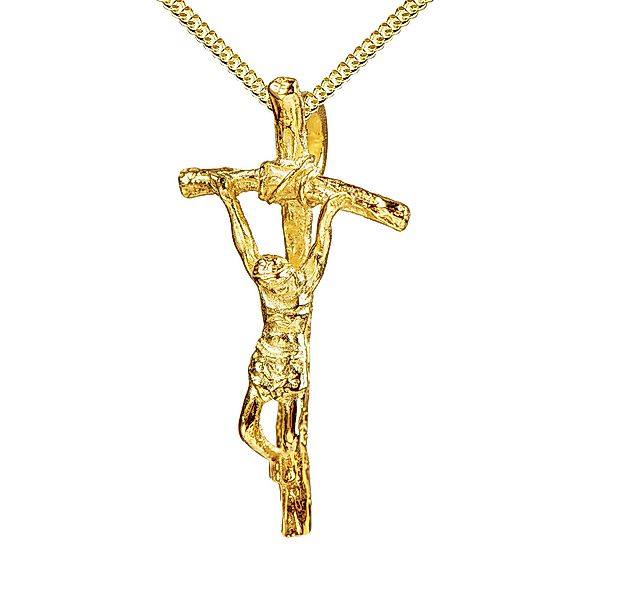 JEVELION Kreuzkette Kruzifix Anhänger 750 Gold günstig online kaufen