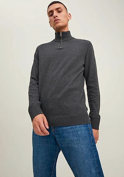 Jack & Jones Strickpullover EMIL KNIT HALF ZIP mit kurzem Reißverschluss im günstig online kaufen