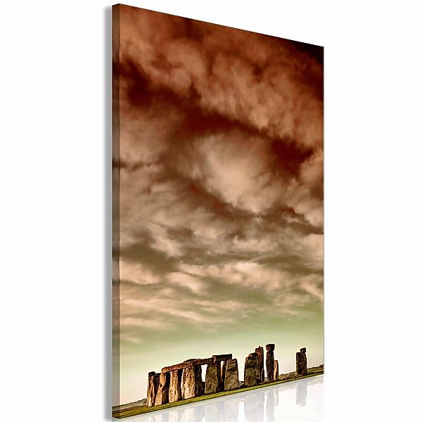 Wandbild - Clouds Over Stonehenge (1 Part) Vertical günstig online kaufen