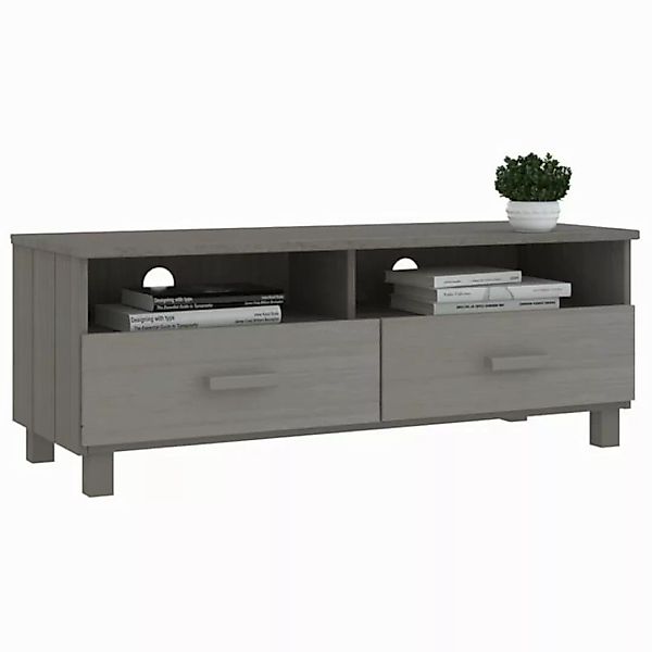 vidaXL TV-Schrank TV-Schrank Hellgrau 106x40x40 cm Massivholz Kiefer Lowboa günstig online kaufen