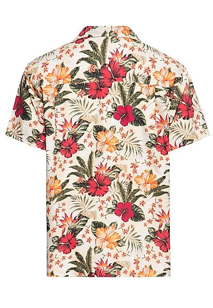 KingKerosin Kurzarmhemd mit Tropical Hawaiian Style günstig online kaufen