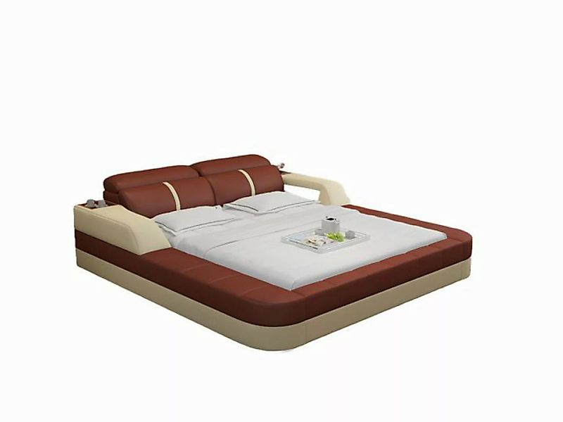 Xlmoebel Bett Wasserbett Hotel Doppelbett Set aus Leder, Polsterung, LB8823 günstig online kaufen