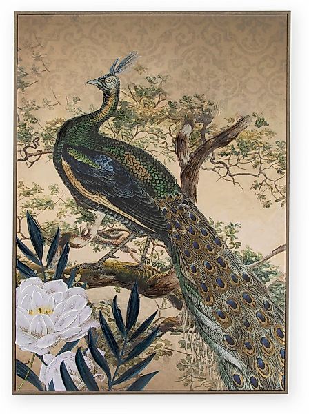 Art for the home Leinwandbild "Pfau" Art  Landschaft 1 Stk. tlg. Leinwand h günstig online kaufen