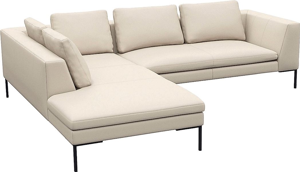 FLEXLUX Ecksofa "Loano, superbequemer Sitzkomfort durch Kaltschaum im Sitz" günstig online kaufen