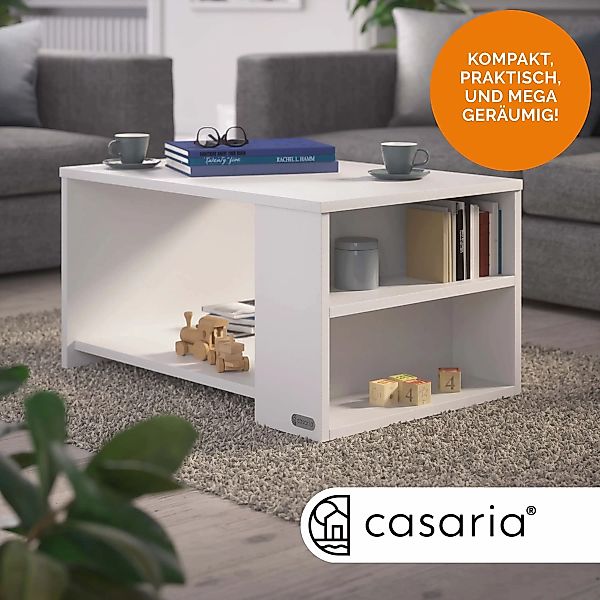 Couchtisch Santa Cruz Weiß 90x60x50cm günstig online kaufen