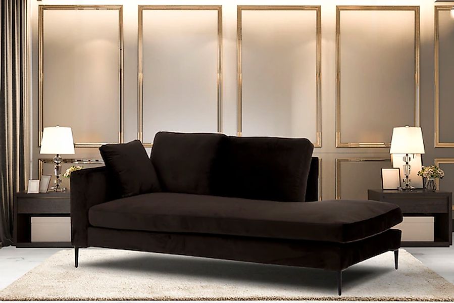 Home affaire Recamiere »Cozy Chaiselongue, Maße B/T/H: 195/97/80 cm« mit lo günstig online kaufen