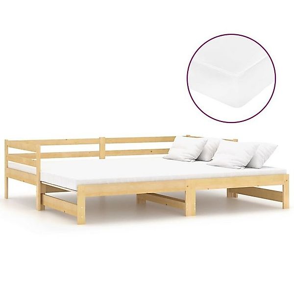 furnicato Bett Ausziehbares Tagesbett 2x(90x200) cm Massivholz Kiefer (1-tl günstig online kaufen