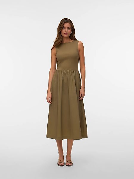 Vero Moda Maxikleid "VMVIDA SL 7/8 DRESS WVN NOOS" Baumwollmischung günstig online kaufen