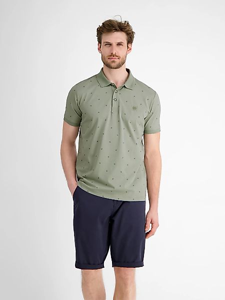 LERROS Poloshirt, mit All-Over Muster günstig online kaufen
