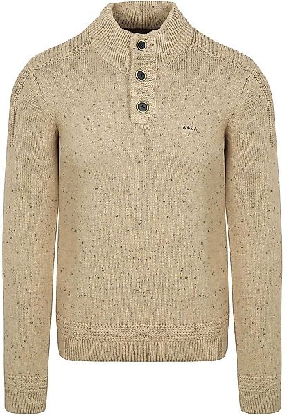 NZA Pullover Mocker Conor Melange Warm Beige - Größe M günstig online kaufen