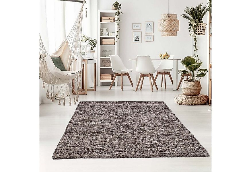 TaraCarpet Wollteppich TaraCarpet Handwebteppich Oslo, rechteckig, Höhe: 10 günstig online kaufen