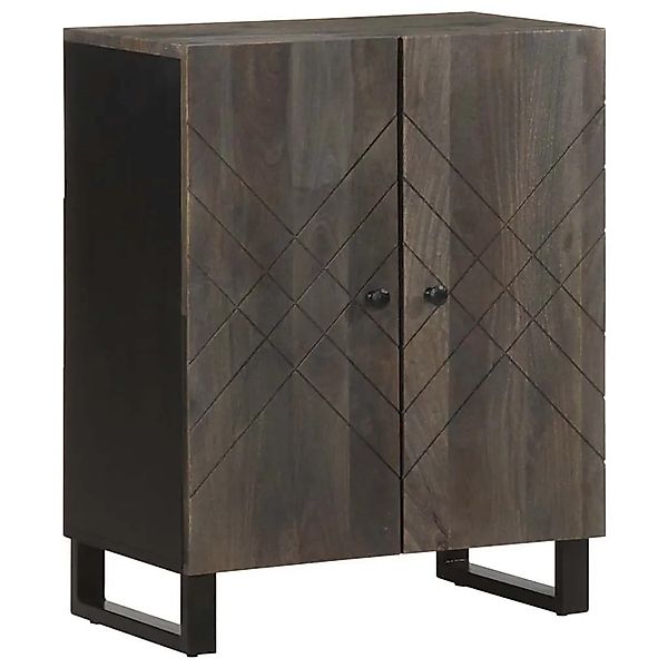 vidaXL Sideboard Schwarz 60x33x75 cm Massivholz Mango 4017686 günstig online kaufen