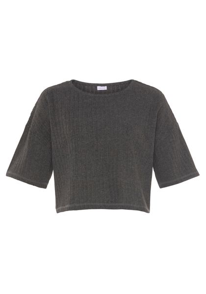 LASCANA 3/4-Arm-Shirt Lounge-/Strickshirt aus weichem Strick, günstig online kaufen