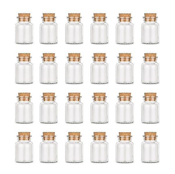Ankerkraut Gewürzbehälter Leeres Korkenglas, klein, Glas + Korken, (24-tlg) günstig online kaufen