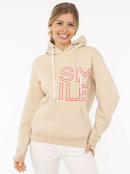 Zwillingsherz Hoodie "Alissa 2.0" mit SMILE Stickerei vorne und hinten günstig online kaufen