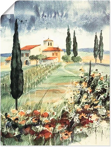Artland Wandbild »Toskana I«, Europa, (1 St.), als Leinwandbild, Poster in günstig online kaufen
