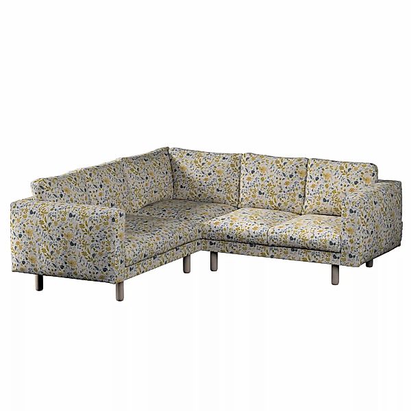 Bezug für Norsborg 4-Sitzer Ecksofa, gelb-blau, Norsborg 4-Sitzer Ecksofabe günstig online kaufen