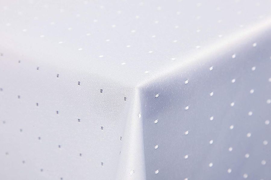 First-Tex Tischdecke, Punkte Damast Tischdecke eckig günstig online kaufen