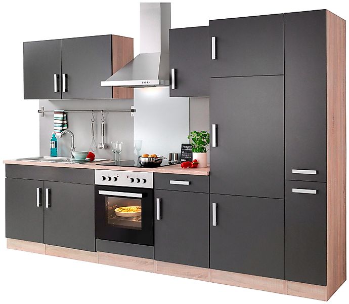 KOCHSTATION Küchenzeile KS-Toronto, Breite 300 cm, günstig online kaufen