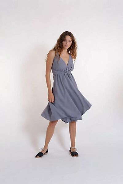 Tencel Midi Kleid Einheitsgröße - Multiposition Dress Short Tencel günstig online kaufen