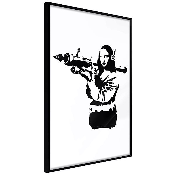 Poster - Banksy: Mona Lisa With Bazooka Ii günstig online kaufen