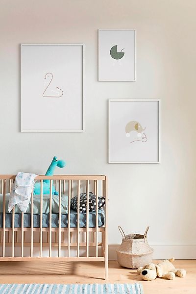 Komar Poster »Baby Hello World«, Figuren, (1 St.), Kinderzimmer, Schlafzimm günstig online kaufen