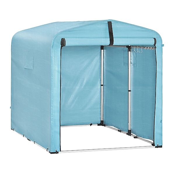 SoBuy Fahrradgarage für 2-4 Fahrräder Geräteschuppen mit UV-Schutz 159x165x günstig online kaufen