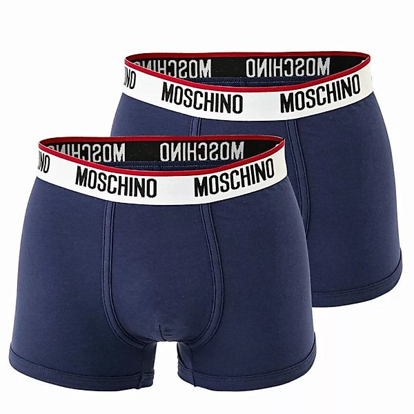 MOSCHINO Herren Trunks 2er Pack - Pants, Unterhose, Cotton Stretch, uni Dun günstig online kaufen
