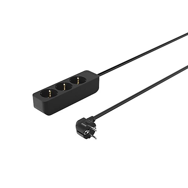 Hama Steckdosenleiste 3-Fach mit Erhöhtem Berührungsschutz Schwarz 1,4 m günstig online kaufen