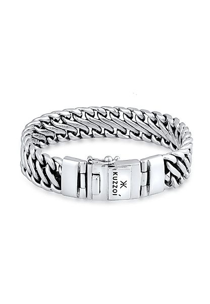 Kuzzoi Silberarmband Herren Panzer Glieder Trend günstig online kaufen