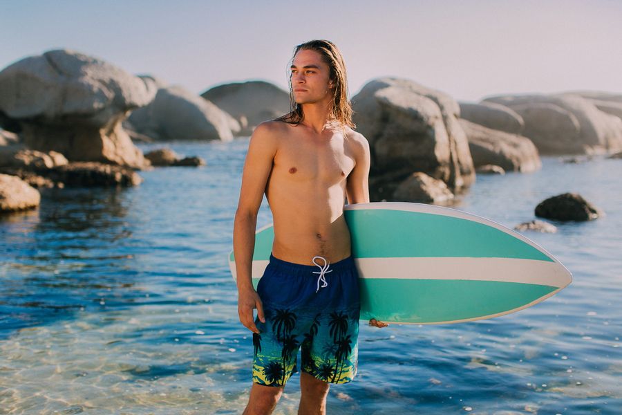 Luvanni Badehose Badehose Herren Schnelltrocknende Beachshorts günstig online kaufen