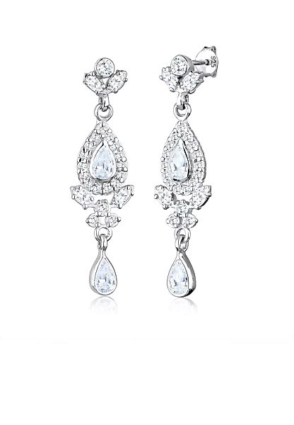 Elli Premium Paar Ohrhänger "Ohrhänger Tropfen Zirkonia Elegant 925 Silber" günstig online kaufen
