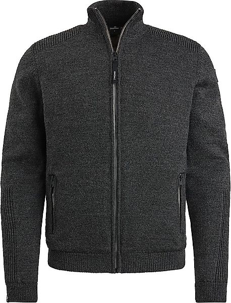 Vanguard Strickjacke Wool Blend Anthrazit - Größe M günstig online kaufen