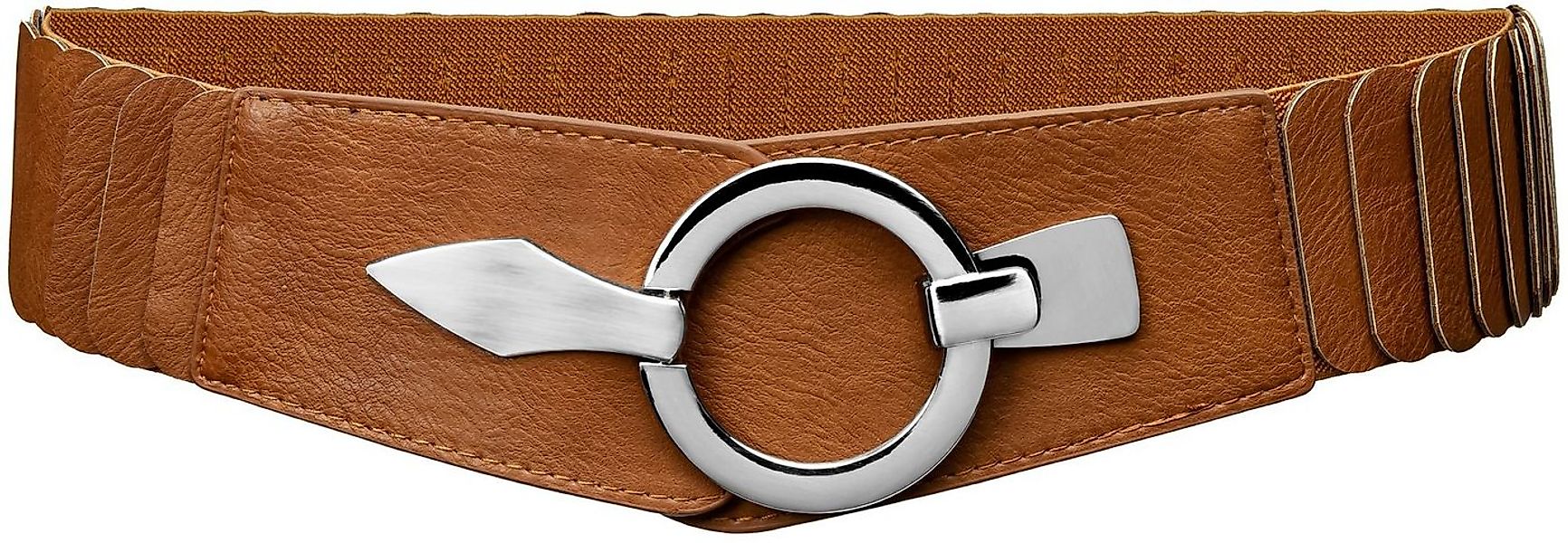 Caspar Taillengürtel GU300 Damen elastischer breiter Stretch Gürtel günstig online kaufen